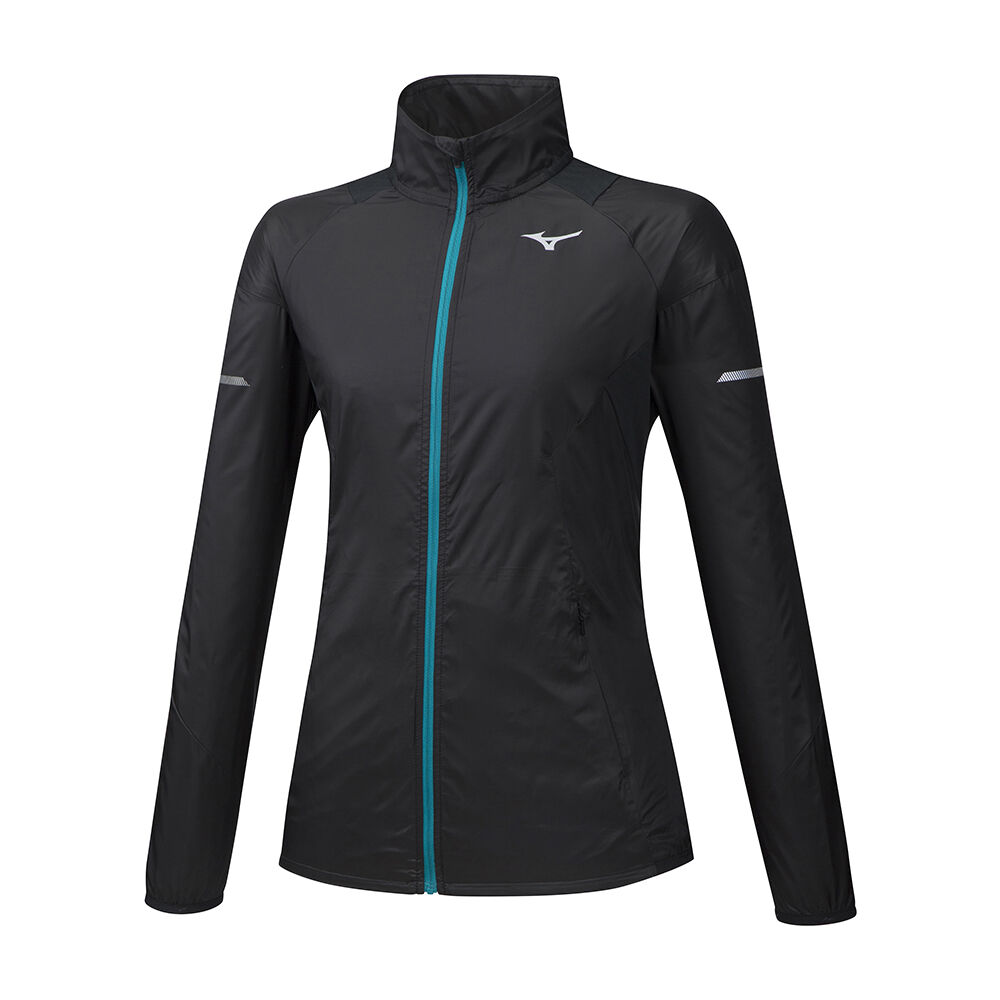 Mizuno Women's Aero WindTop Running Jacket Black (J2GE971009-THM)